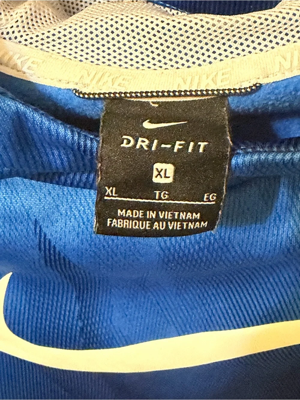 Nike Youth Blue Dri-FIT Pullover Hoodie Sweater